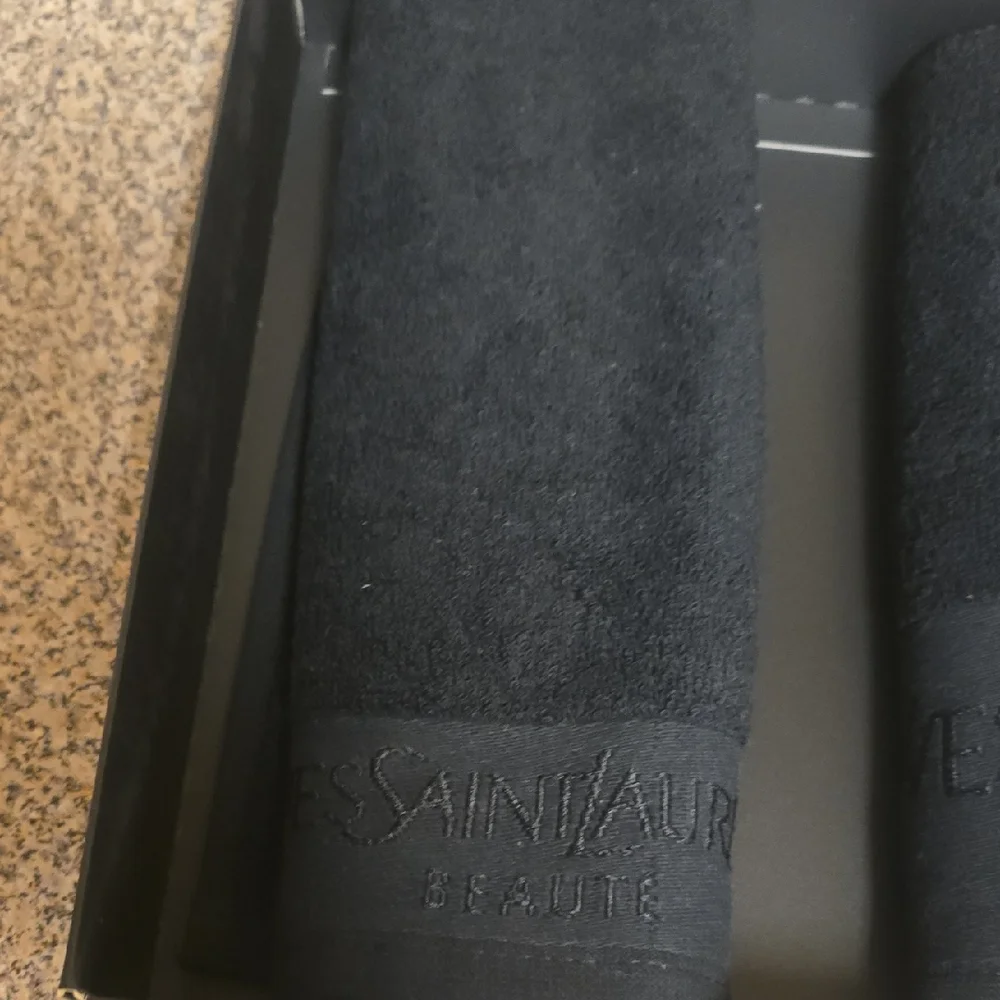 Yves Saint Laurent Black Towel Set NWB
